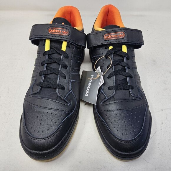 adidas Originals Men's Forum Low Classic Shoes Orange Black FZ5891 Size 10 - Picture 7 of 10